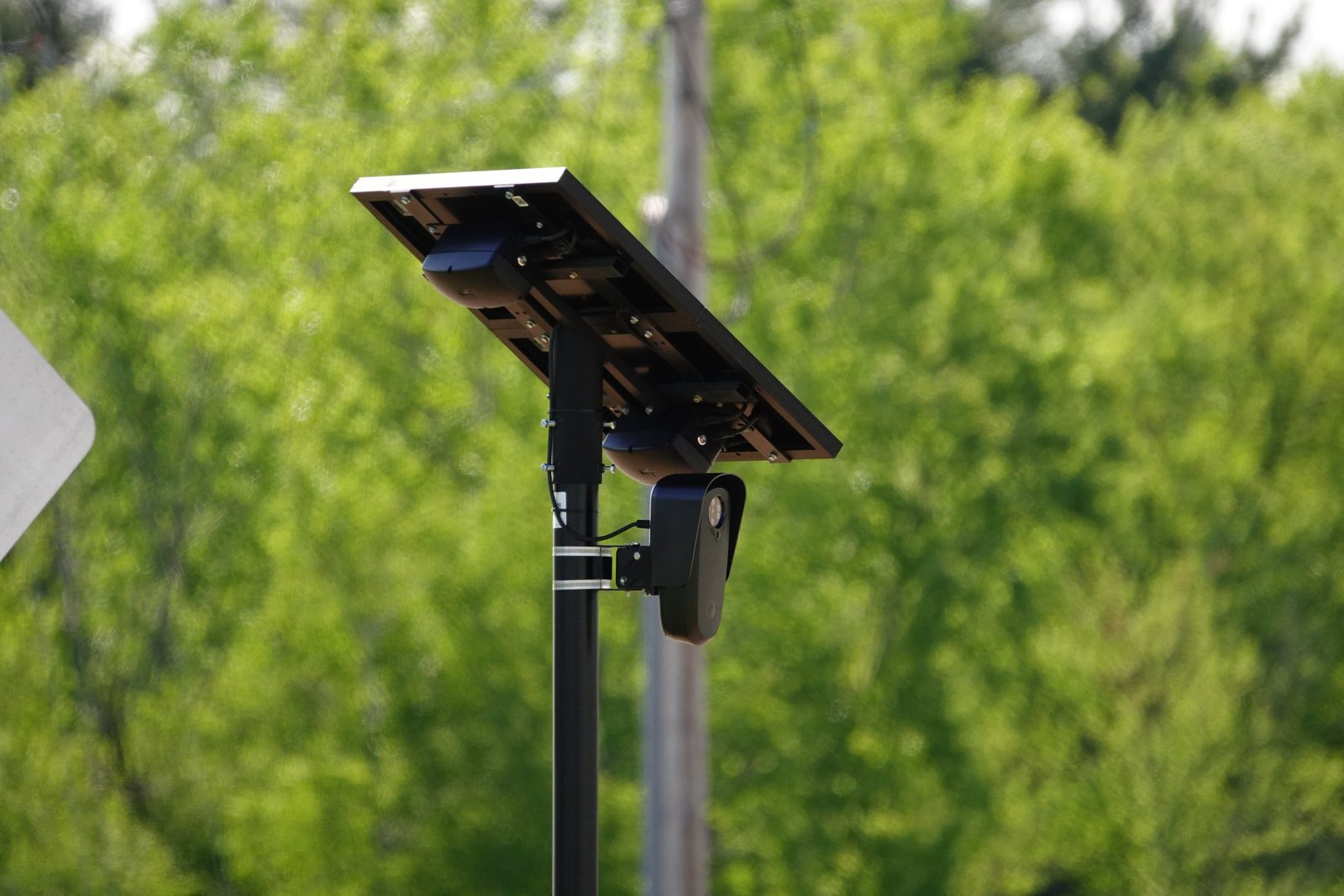 A newly installed Flock Safety camera in Berea